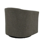 Ensemble de 2 chaises d'appoint pivotantes rembourrées avec clous décoratifs