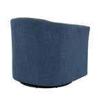 Ensemble de 2 chaises d'appoint pivotantes rembourrées avec clous décoratifs
