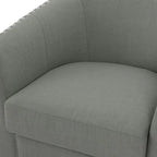 Ensemble de 2 chaises d'appoint pivotantes rembourrées avec clous décoratifs