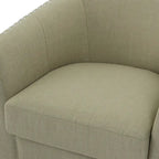 Ensemble de 2 chaises d'appoint pivotantes rembourrées avec clous décoratifs