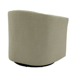 Ensemble de 2 chaises d'appoint pivotantes rembourrées avec clous décoratifs