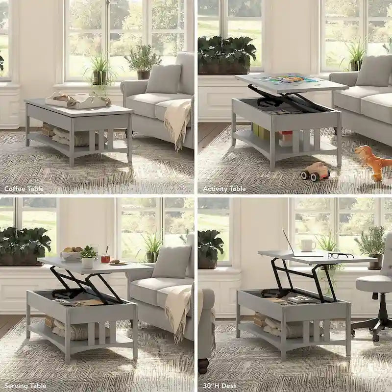 Table basse relevable avec rangement Salinas par Bush Furniture