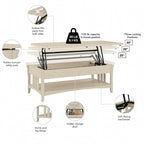 Table basse relevable avec rangement Salinas par Bush Furniture