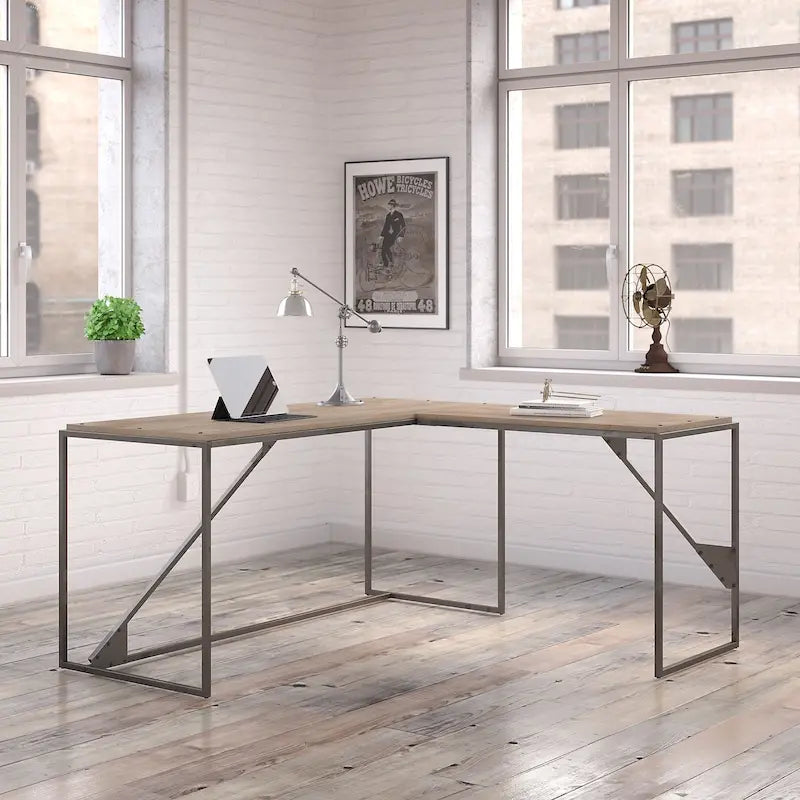 Bush Furniture Refinery Bureau d'angle industriel 62W