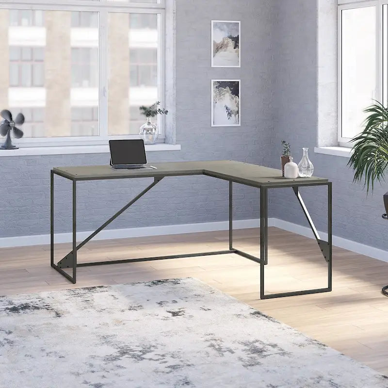 Bush Furniture Refinery Bureau d'angle industriel 62W