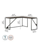 Bush Furniture Refinery Bureau d'angle industriel 62W