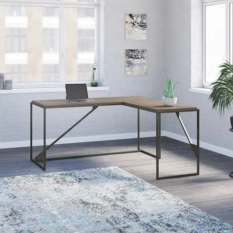 Bush Furniture Refinery Bureau d'angle industriel 62W