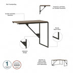 Bush Furniture Refinery Bureau d'angle industriel 62W