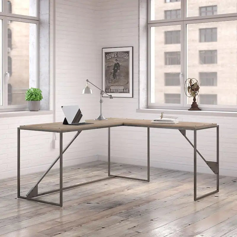 Bush Furniture Refinery Bureau d'angle industriel 62W