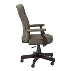 Chaise de bureau capitonnée à dossier haut Salinas avec accoudoirs par Bush Furniture