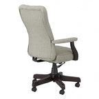 Chaise de bureau capitonnée à dossier haut Salinas avec accoudoirs par Bush Furniture