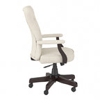 Chaise de bureau capitonnée à dossier haut Salinas avec accoudoirs par Bush Furniture