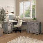 Bureau d'angle 60W Knoxville avec classeur Bush Furniture