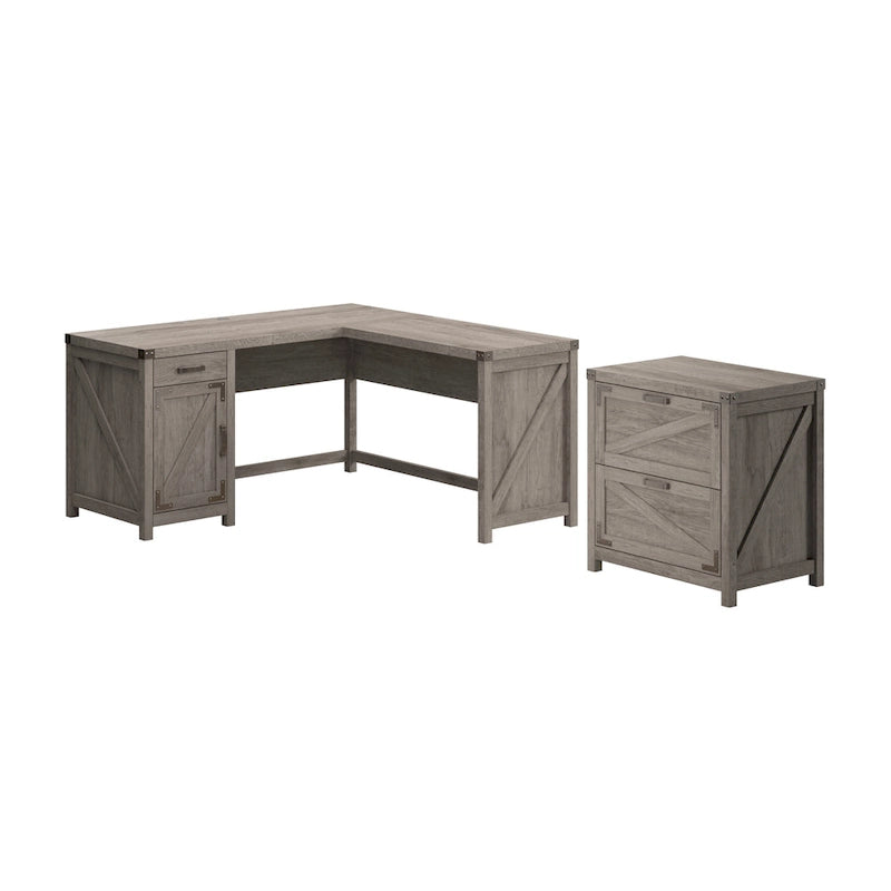 Bureau d'angle 60W Knoxville avec classeur Bush Furniture