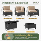 Salons de jardin avec coussins de 10 cm d'épaisseur