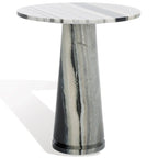 Table d'appoint ronde haute en marbre SAFAVIEH Couture Ghicu - 56 cm L x 53 cm P x 61 cm H - 21Wx21Dx24H