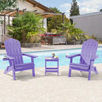 Bonosuki Lot de 2 chaises pliantes Adirondack pour patio et brasero
