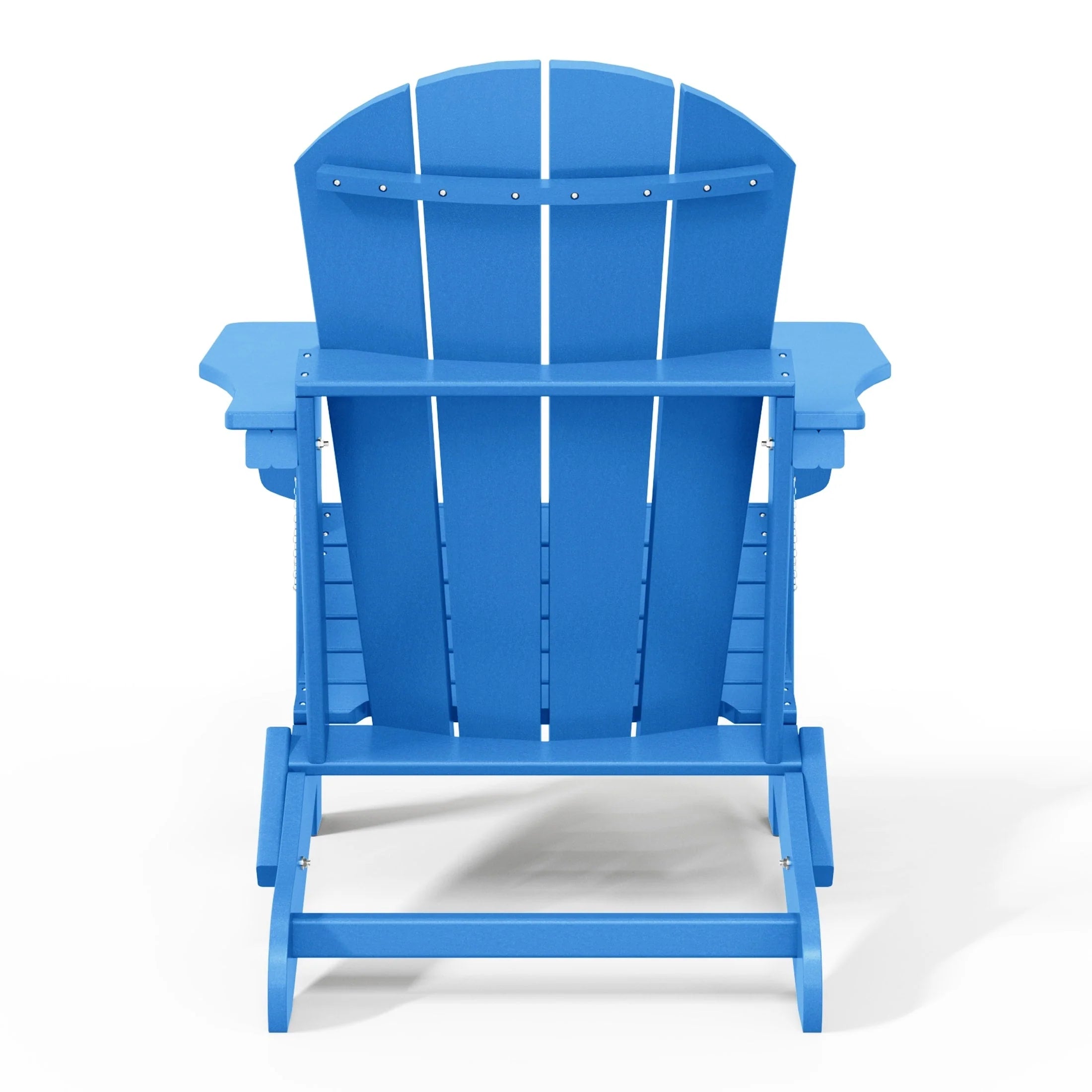 Chaise Adirondack pliante d'extérieur tout temps Polytrends Laguna résistante à la décoloration pour patio