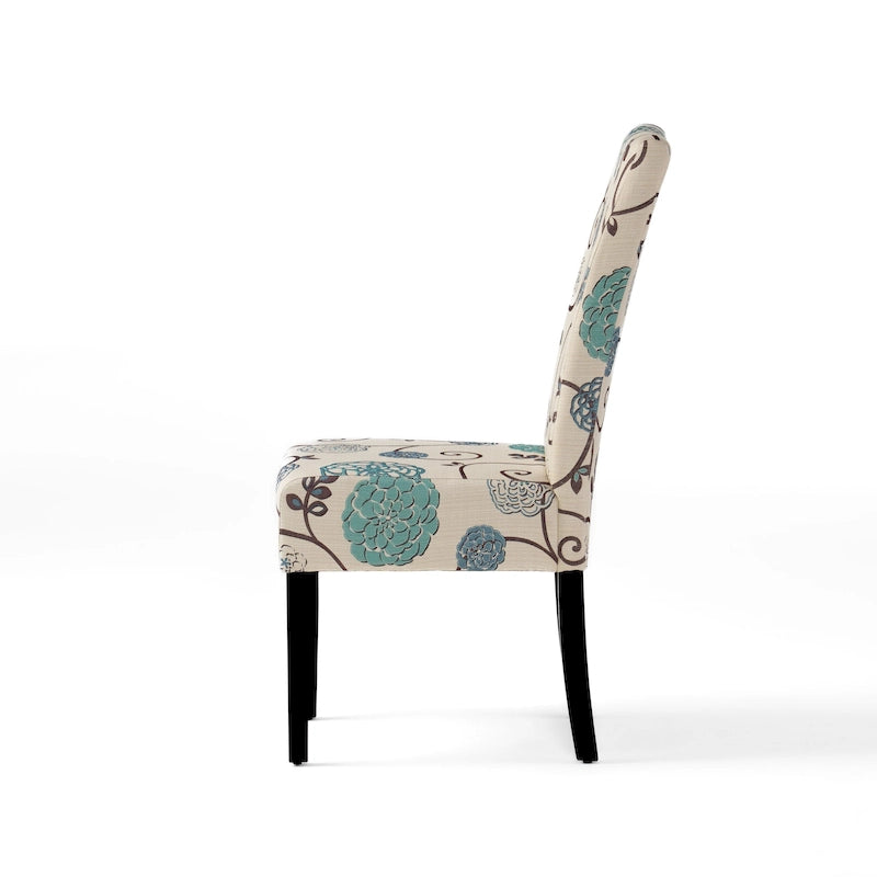 Chaises de salle à manger tapissées à motifs Pertica (lot de 4) par Christopher Knight Home