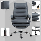 Fauteuil de bureau massant, chauffant et inclinable en microfibre Vinsetto avec vibrations