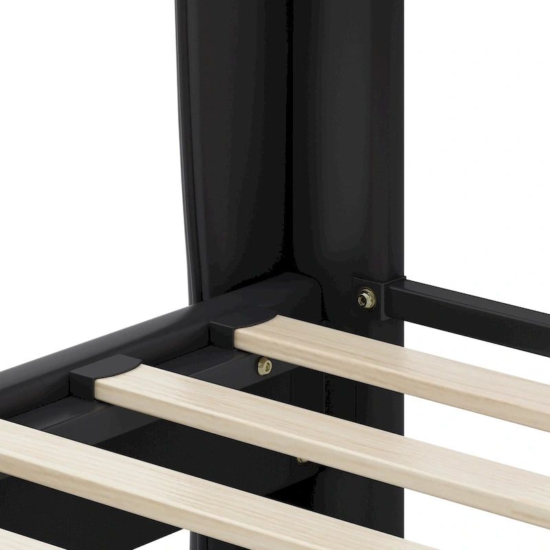 Lit rembourré moderne en cuir PU Uphou par Christopher Knight Home