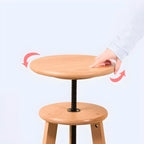 Tabourets de bar modernes en bois avec pivot de comptoir