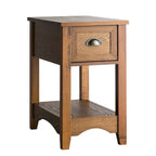 Gymax Lot de 2 Tables d'appoint Contemporaines Compactes avec Tiroir - 13" X 22" X 23" (L x l x H)