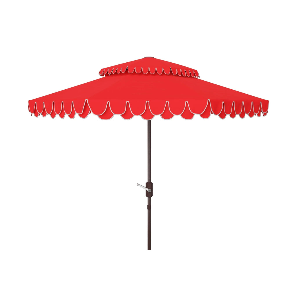 Parasol déporté double toit 274 cm avec cantonnière Kjerstin SAFAVIEH Outdoor