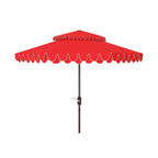 Parasol déporté double toit 274 cm avec cantonnière Kjerstin SAFAVIEH Outdoor
