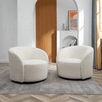 Fauteuil pivotant rembourré KINWELL de 86 cm de large (lot de 2)