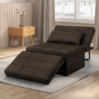 Canapé convertible Lit d'appoint Fauteuil-lit Canapé pliant Pouf Fauteuils inclinables pour le salon