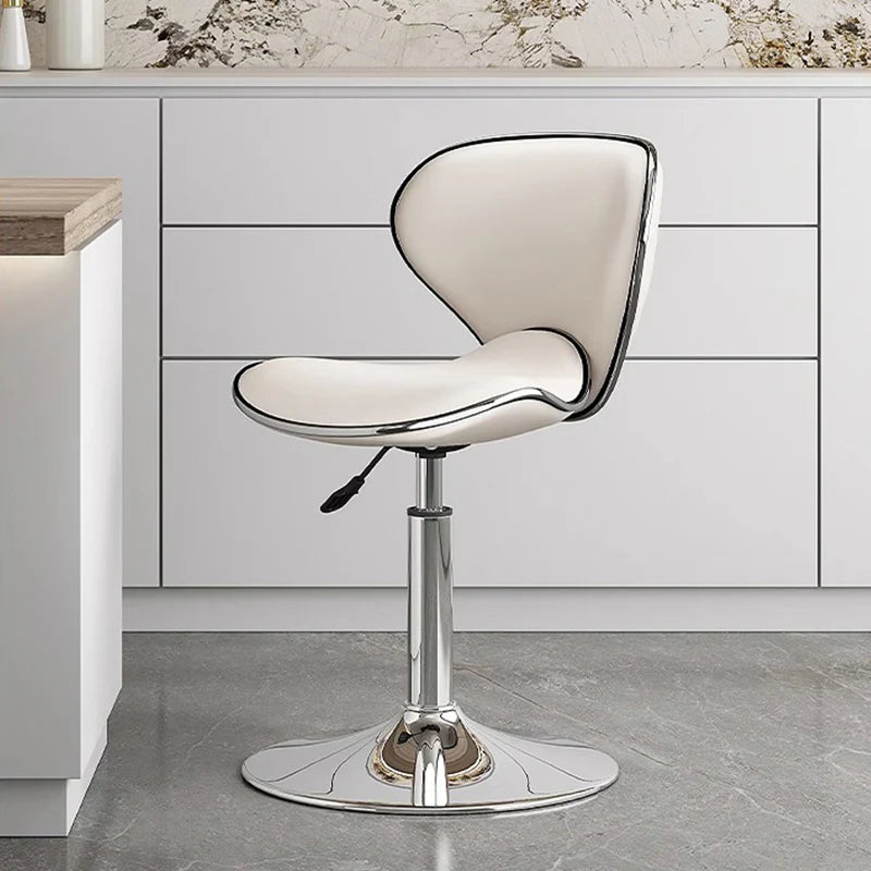 Tabourets de bar pivotants à 360° en similicuir, avec siège baquet réglable en hauteur