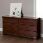 Commode double à 6 tiroirs Versa Country Cottage