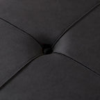 Tabouret pouf rond en velours surélevé avec base dorée épingle à cheveux