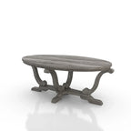 Table basse DH BASIC Farmhouse Vintage grise de 48 pouces par Denhour
