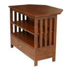 Meuble TV d'angle en bois massif de style Mission