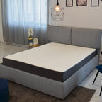 Matelas hybride à mémoire de forme et ressorts ensachés Equilibria 8 po. - Moelleux - Livré en boîte